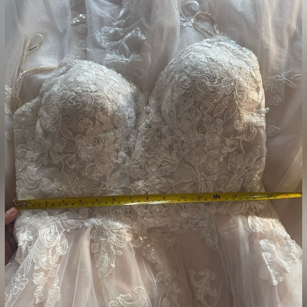 Stella York 6886 Ivory /Moscato size 12 - Picture 10 of 11